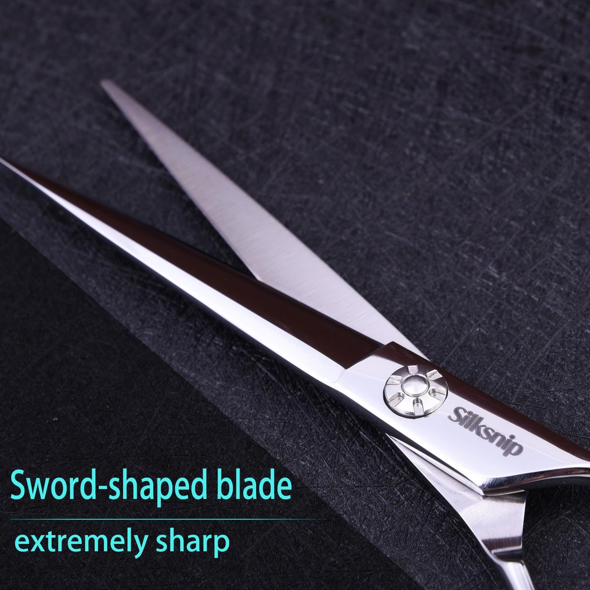 Silksnip Hair Cutting Scissors Professional Barber Shears - Stainless Steel, 6.0 Inch, Ergonomic Design for Salon & Home Avelisse