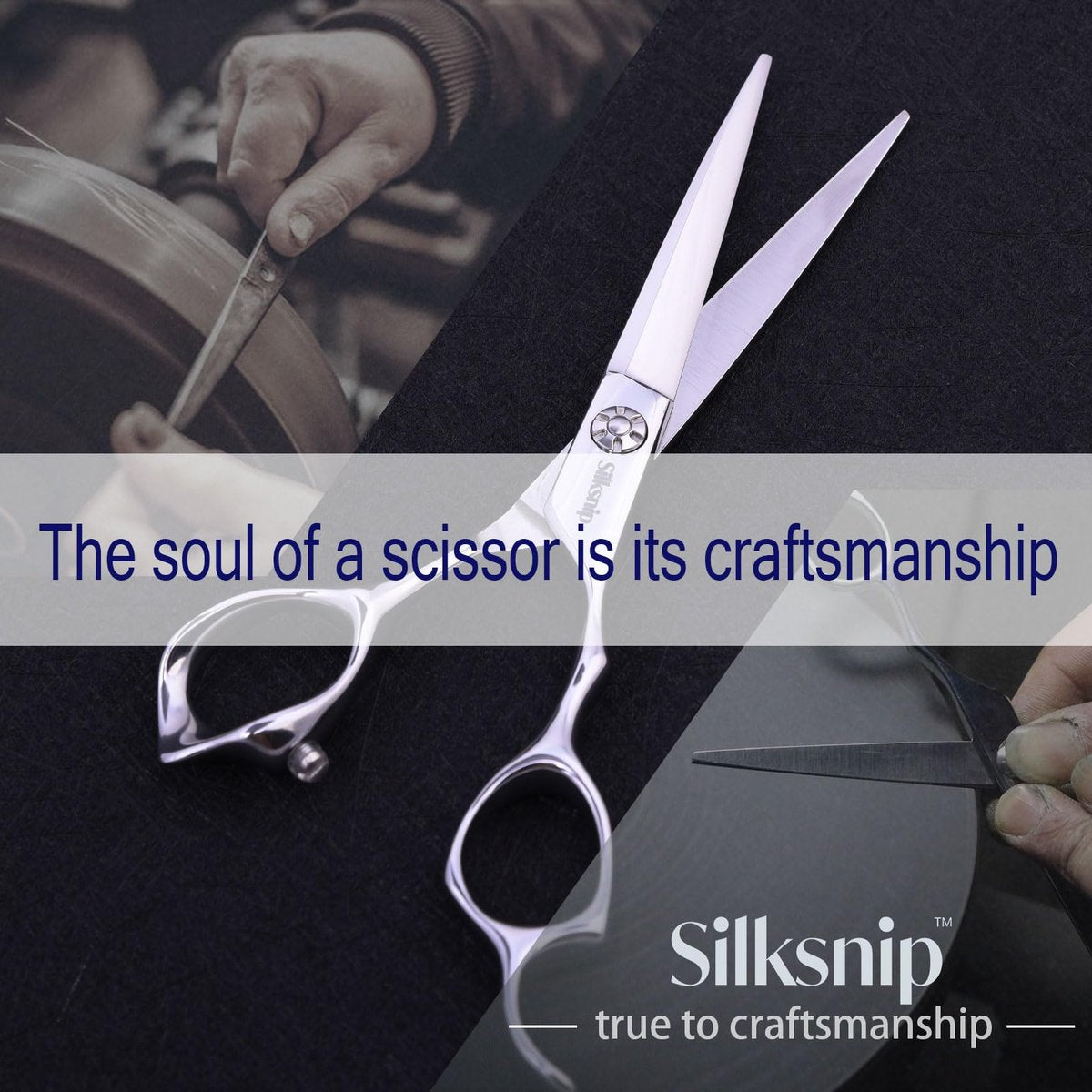 Silksnip Hair Cutting Scissors Professional Barber Shears - Stainless Steel, 6.0 Inch, Ergonomic Design for Salon & Home Avelisse