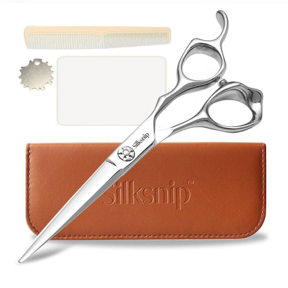Silksnip Hair Cutting Scissors Professional Barber Shears - Stainless Steel, 6.0 Inch, Ergonomic Design for Salon & Home Avelisse