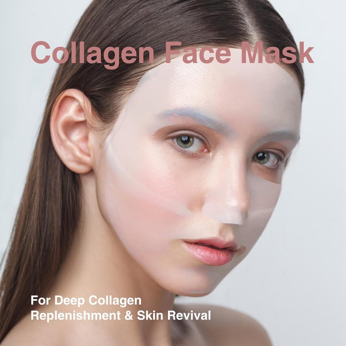 Elixbloom Bio-Collagen Face Mask – Deep Hydrating Overnight Mask for Pore Minimizing, Firming & Moisturizing (4 Count) - görsel 5