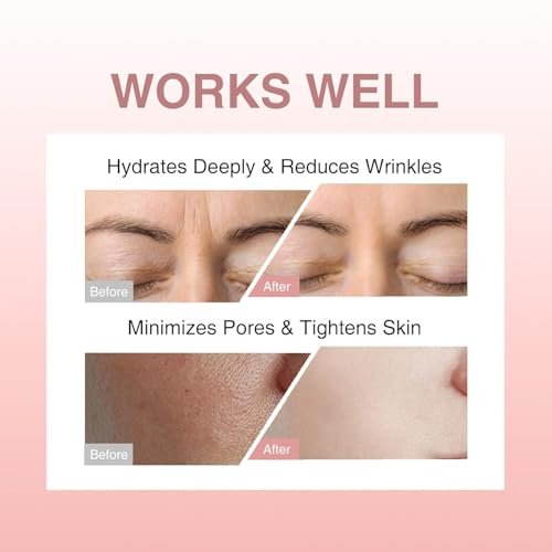 Elixbloom Bio-Collagen Face Mask – Deep Hydrating Overnight Mask for Pore Minimizing, Firming & Moisturizing (4 Count) - görsel 4