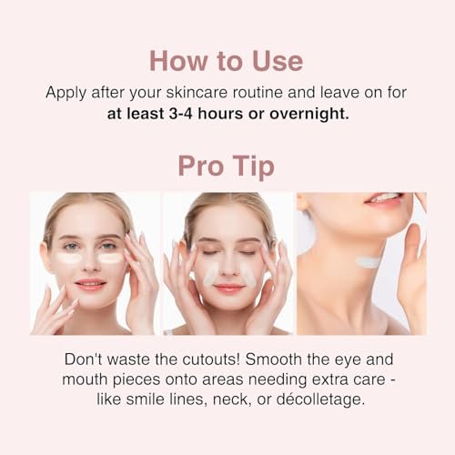 Elixbloom Bio-Collagen Face Mask – Deep Hydrating Overnight Mask for Pore Minimizing, Firming & Moisturizing (4 Count) - görsel 10