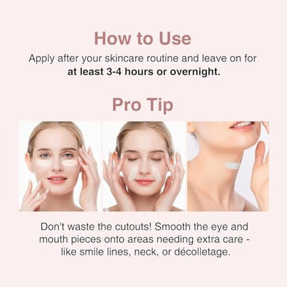 Elixbloom Bio-Collagen Face Mask – Deep Hydrating Overnight Mask for Pore Minimizing, Firming & Moisturizing (4 Count)