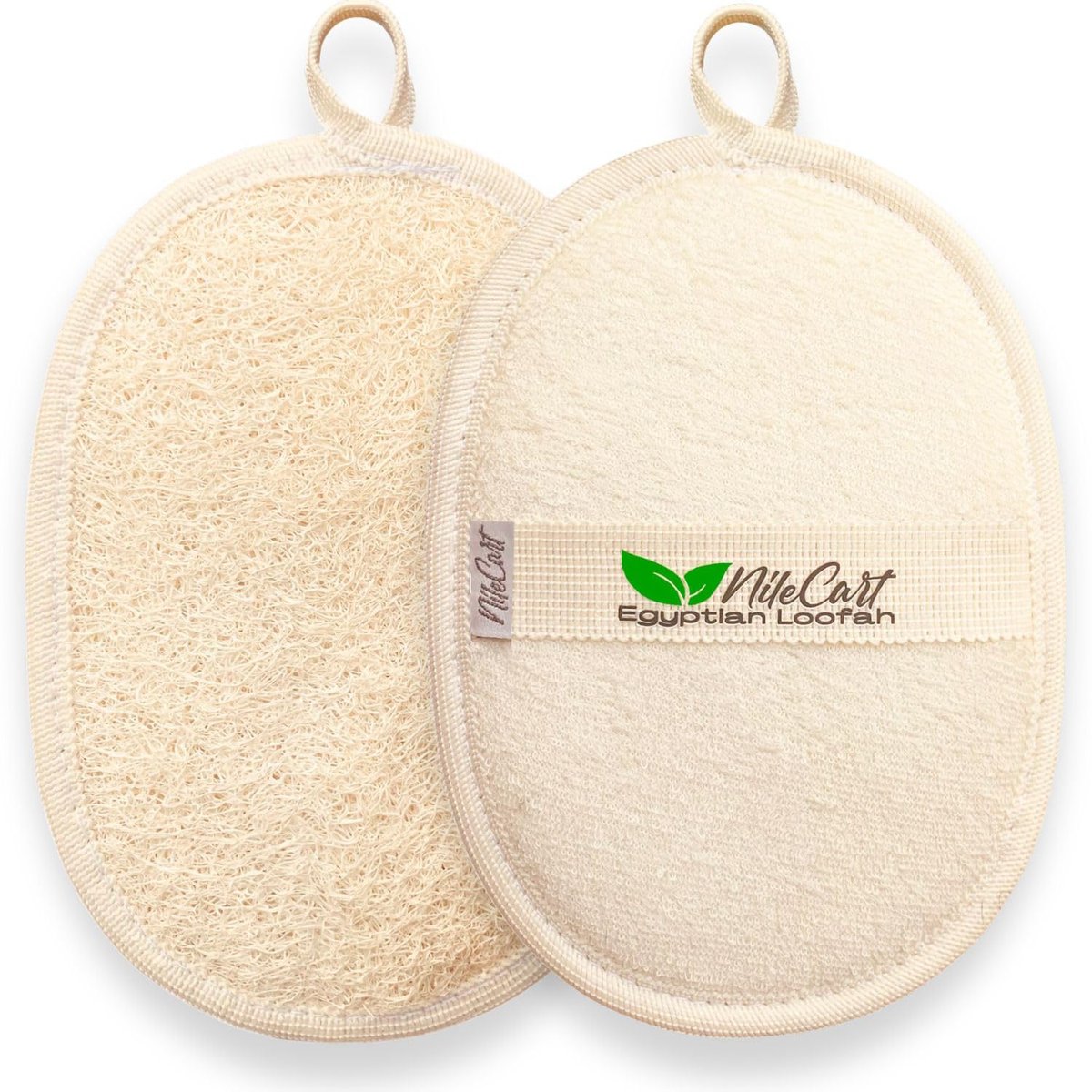 NileCart Loofah Pads - Natural Egyptian Luffa Sponges for Body Exfoliation, Pack of 2 - görsel 10