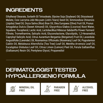 YUMU Coix Seed Deep Pore Cleansing Oil with Vitamin E & BHA – Gentle Makeup Remover & Blackhead Remover, No Oily Residue, Korean Skin Care, 6.76 fl oz Avelisse
