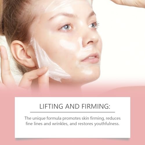 Fwind Real Collagen Fit Overnight Peel-Off Mask with Hyaluronic Acid & Turmeric - Deep Nourishing Sleeping Face Mask, 50g with Brush - görsel 8