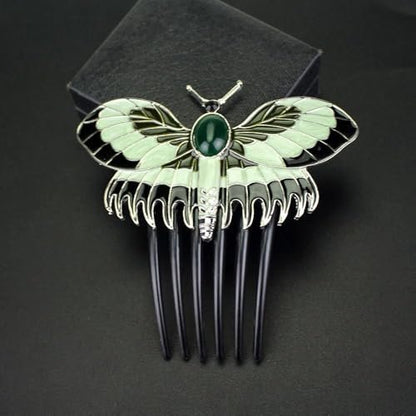 MinLia Butterfly Hair Combs - Decorative Hair Pin for Side Bun & Updo Styles