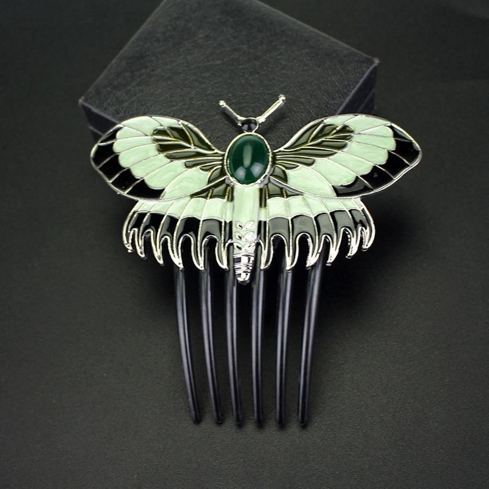 MinLia Butterfly Hair Combs - Decorative Hair Pin for Side Bun & Updo Styles - görsel 11