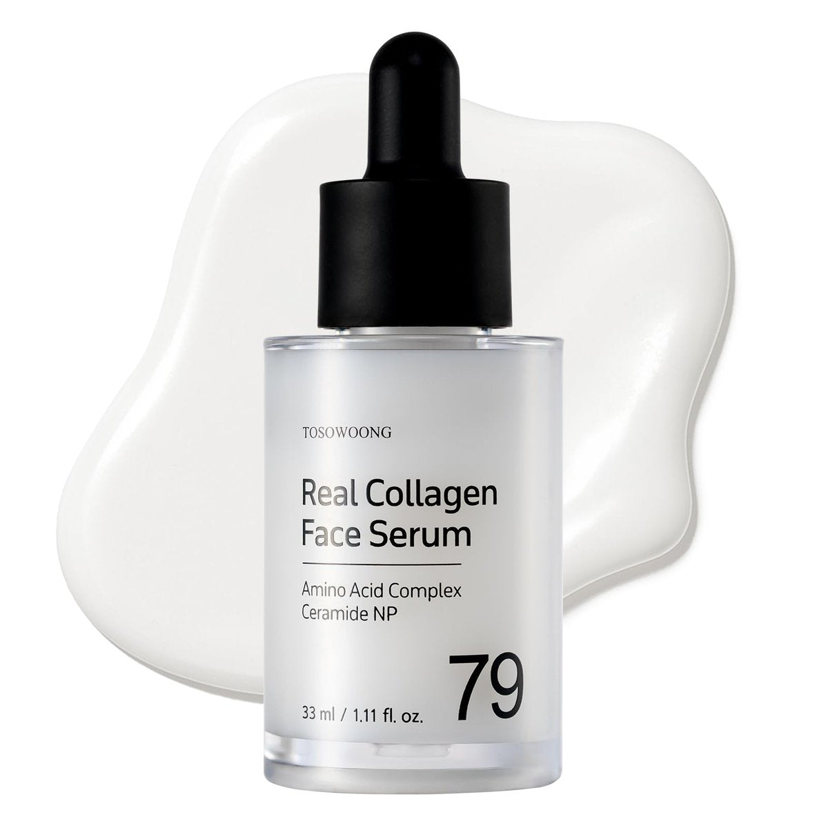TOSOWOONG Real Collagen Face Serum – Hydrating & Firming Hydrolyzed Collagen Serum with Hyaluronic Acid for Plumping, Sagging Skin, Reduces Fine Lines & Wrinkles – Korean Skincare (33ml) - görsel 1