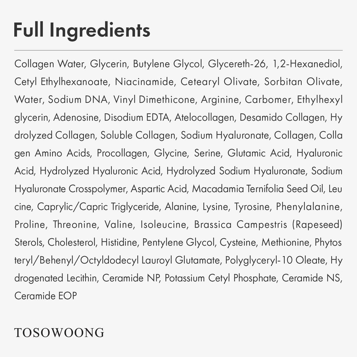 TOSOWOONG Real Collagen Face Serum – Hydrating & Firming Hydrolyzed Collagen Serum with Hyaluronic Acid for Plumping, Sagging Skin, Reduces Fine Lines & Wrinkles – Korean Skincare (33ml) - görsel 11