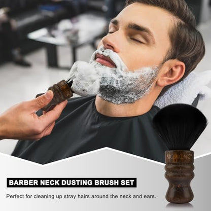 NICEMOVIC Large Barber Neck Duster Brush – Professional Nylon Hair Cutting Styling Tool for Men & Women