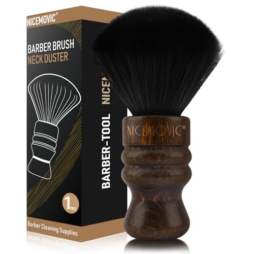 NICEMOVIC Large Barber Neck Duster Brush – Professional Nylon Hair Cutting Styling Tool for Men & Women - görsel 1