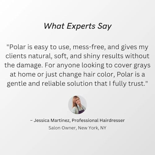 POLAR HAIR CARE Hair Dye Shampoo for Gray Hair – Jet Black, Semi-Permanent, Vegan, 6.76 Fl Oz Avelisse