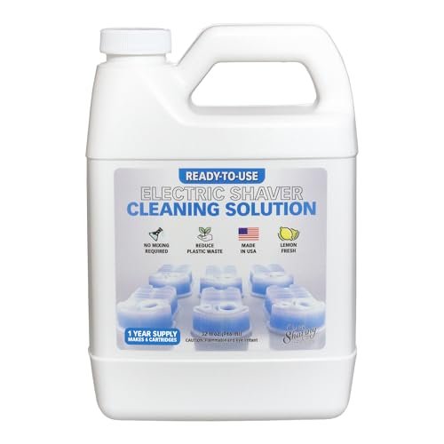 Clark Shaving Co. 32oz Shaver Cleaning Solution & Easy Refill - Compatible with Braun Clean & Renew - görsel 2