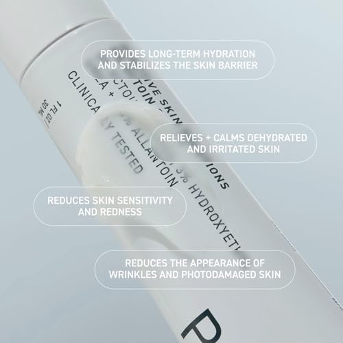 Prequel Reactive Skin Solutions Soothing Hydrating Face Moisturizer for Sensitive Skin - Barrier Support Cream with 5% Ectoin, Urea, and Allantoin for Extreme Dryness, Calming and Renewal, 1 oz Avelisse