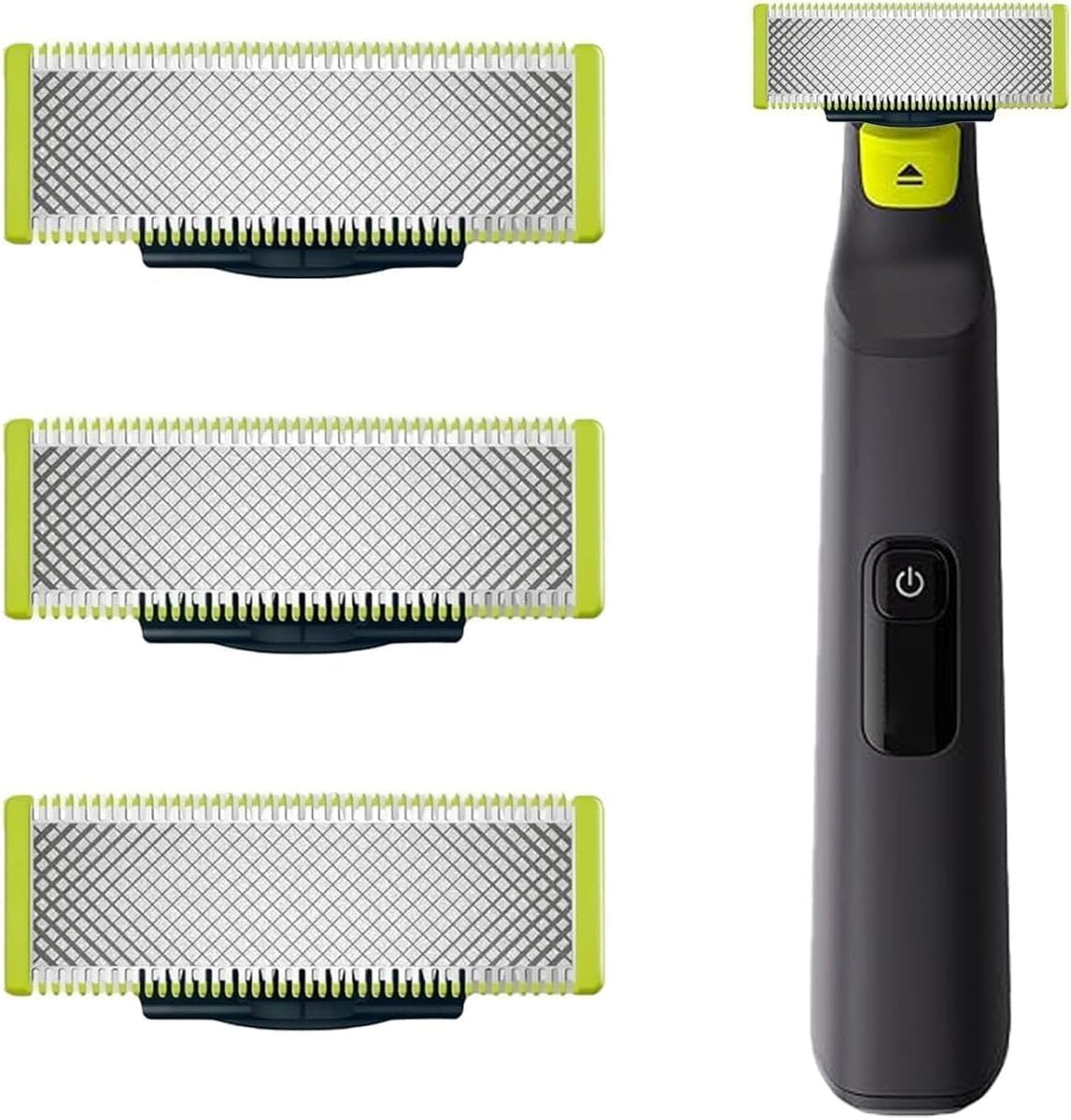 Set of 3 Replacement Blades for OneBlade – Upgraded Stainless Steel Blades Compatible with OneBlade Electric Trimmer & Shaver Avelisse