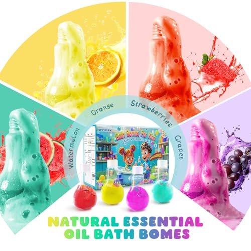 Potions Bath Bombs for Kids - 4 Pack – Perfect Gift Idea: Whether it's for Mother's Day, a birthday, or just – Image 4