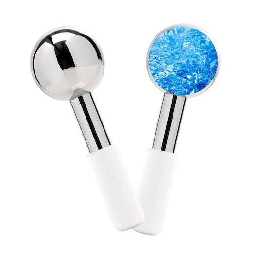 Ice Roller for Face & Ice Globes – Stainless Steel Cryo Globes for Puffiness, Wrinkles & Hot Flashes Avelisse