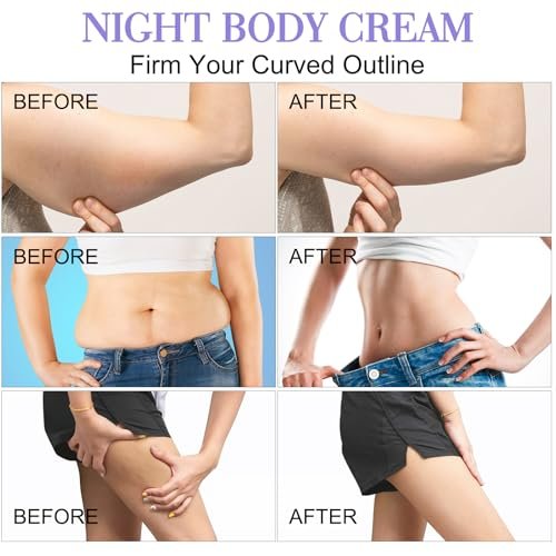 Get Cream Overnight Toning Whip - Body Firming Whip with Anti-Wrinkle Skin Tightening Gel for All Skin Types - görsel 6