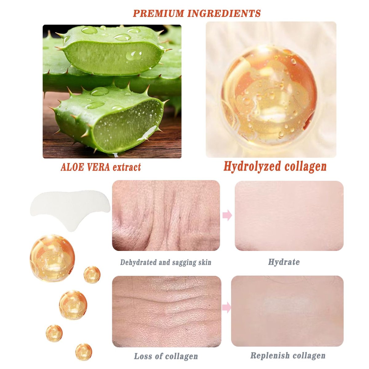 dsoeho Forehead Wrinkle Patches with Collagen & Aloe – 20 Count Overnight Anti-Wrinkle Treatment Avelisse