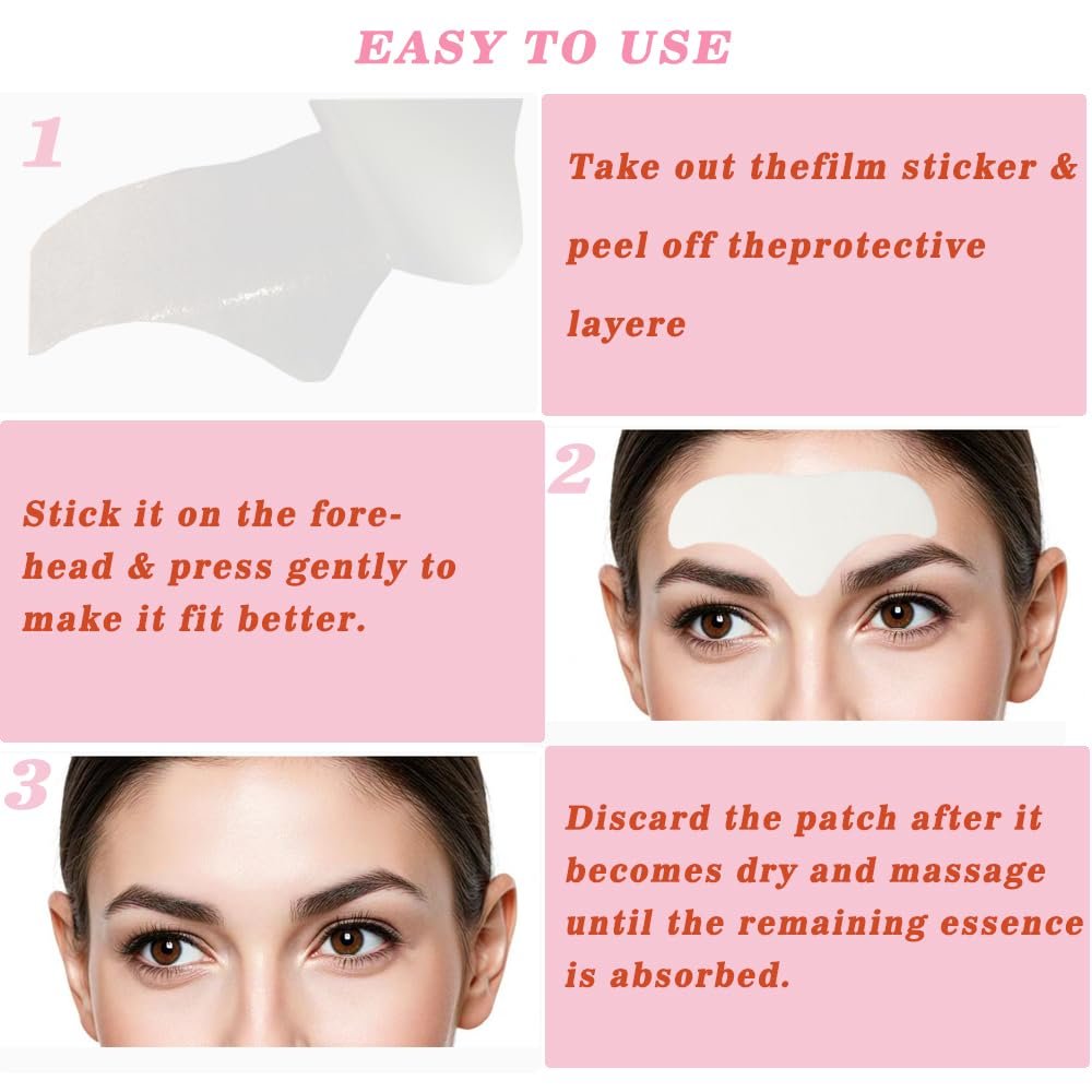 dsoeho Forehead Wrinkle Patches with Collagen & Aloe – 20 Count Overnight Anti-Wrinkle Treatment Avelisse
