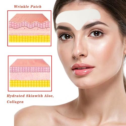 dsoeho Forehead Wrinkle Patches with Collagen & Aloe – 20 Count Overnight Anti-Wrinkle Treatment Avelisse