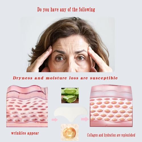 dsoeho Forehead Wrinkle Patches with Collagen & Aloe – 20 Count Overnight Anti-Wrinkle Treatment Avelisse
