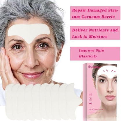dsoeho Forehead Wrinkle Patches with Collagen & Aloe – 20 Count Overnight Anti-Wrinkle Treatment Avelisse