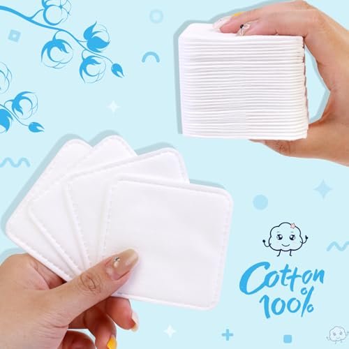 Cottonessence Eye Cotton Pads (160-Count) – 100% Pure Cotton, Lint-Free, Soft-Edged Design, Extra Large for Toner, Makeup Removal, Spot Cleansing & Nail Polish Removal - görsel 12