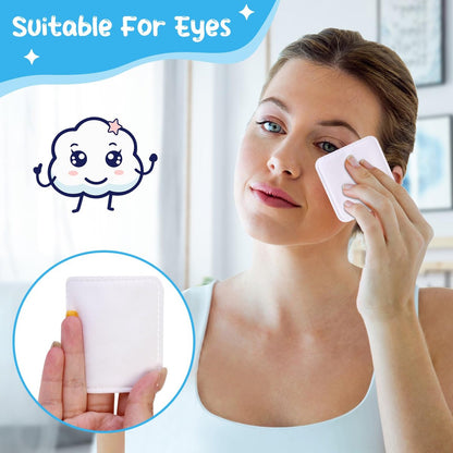 Cottonessence Eye Cotton Pads (160-Count) – 100% Pure Cotton, Lint-Free, Soft-Edged Design, Extra Large for Toner, Makeup Removal, Spot Cleansing & Nail Polish Removal