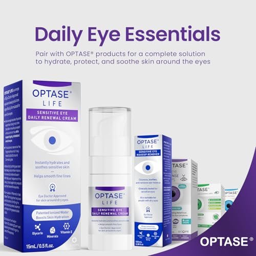 Optase LIFE Sensitive Eye Daily Renewal Cream - Hydrating Eye Cream for Dry & Sensitive Eyes, Smooths Fine Lines, Preservative-Free, Dermatologist Approved - 0.5 Fl Oz - görsel 15