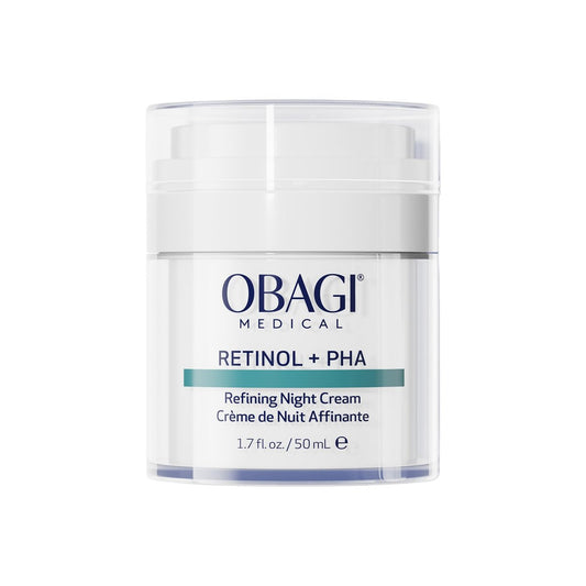 Obagi Medical Retinol + PHA Refining Night Cream – Dual-Action Anti-Aging Face Cream for Smoother, Renewed Skin & Even Complexion, 1.7 Oz Avelisse