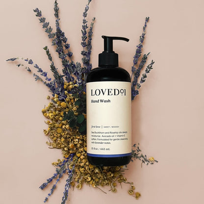 Loved01 Hand Soap and Lotion Set - Lavender Hand Wash & Unscented Body Lotion, Oprah's Favorite Things, 15 oz Each Avelisse