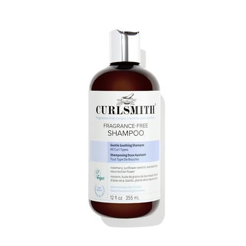 CURLSMITH Fragrance-Free Shampoo - Gently Cleanses Hair, Leaves Curls Feeling Silky and Moisturized (12 oz) Avelisse