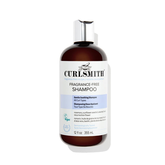 CURLSMITH Fragrance-Free Shampoo - Gently Cleanses Hair, Leaves Curls Feeling Silky and Moisturized (12 oz) Avelisse