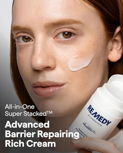Remedy for Rich Moisture | Barrier Repairing Rich Cream Moisturizer for Normal to Dry Skin | Quadruple Ceramide Complex, Peptides, Squalane, Glycerin | By Dermatologist Dr. Shah, 1.7 fl. oz - görsel 4