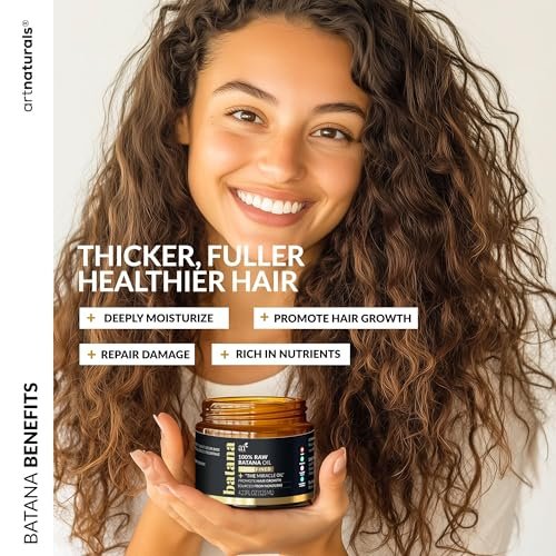 Batana Oil for Hair Growth – 4-Piece Set: Raw Batana Oil 4oz + 4.2oz Paste, Lash Wand & Brow Brush – Organic Dr. Sebi Inspired Products from Honduras – 100% Unrefined Miracle for Scalp, Edges & Eyebrows - görsel 5