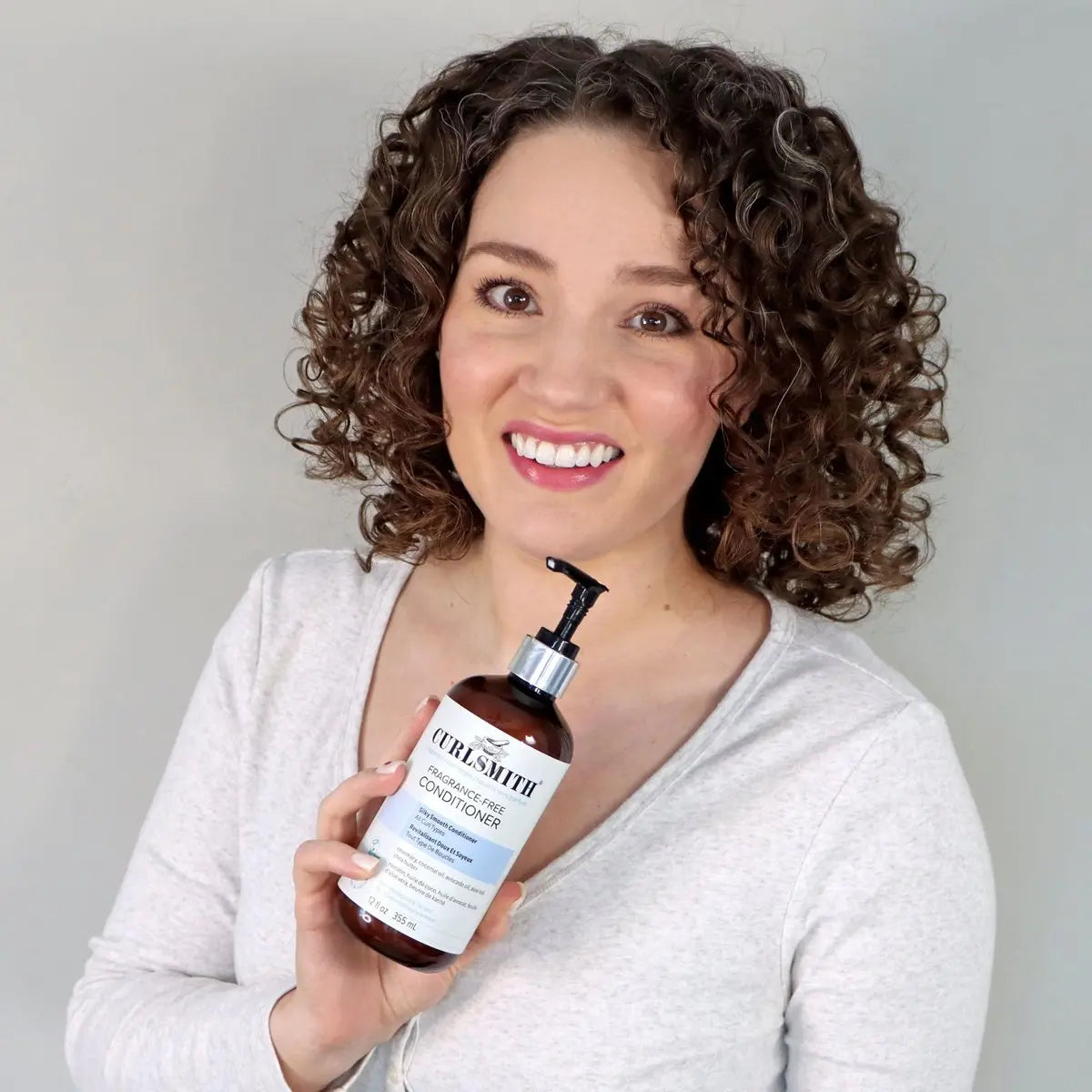 CURLSMITH Fragrance-Free Conditioner - Gently Detangles, Softens and Smooths Hair for Silky Curls (12 oz) Avelisse