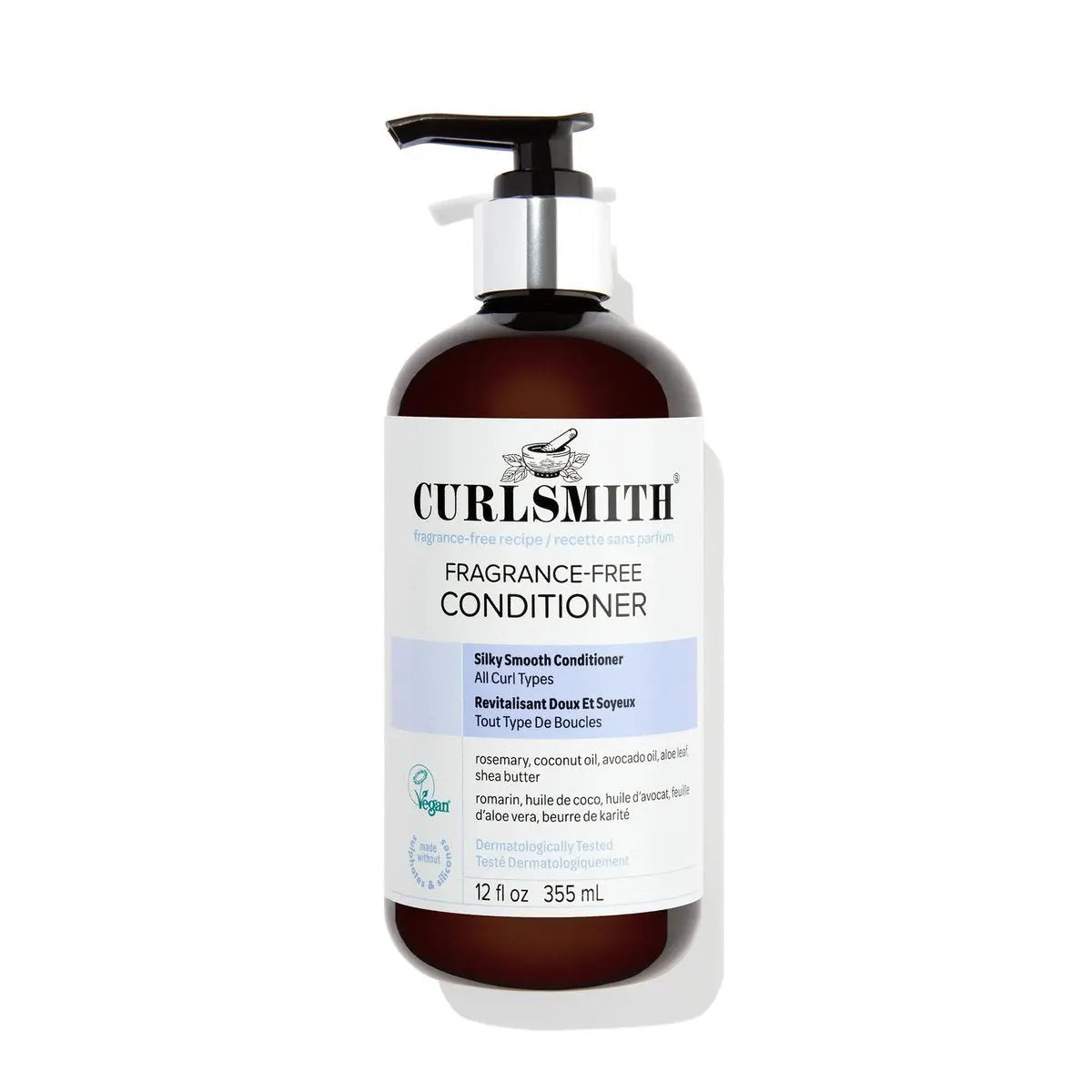 CURLSMITH Fragrance-Free Conditioner - Gently Detangles, Softens and Smooths Hair for Silky Curls (12 oz) Avelisse