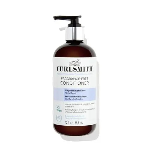 CURLSMITH Fragrance-Free Conditioner - Gently Detangles, Softens and Smooths Hair for Silky Curls (12 oz) Avelisse