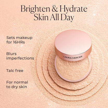 Laura Mercier Translucent Loose Talc-Free Setting Powder Ultra-Blur - Tone-Up Rose Mini Size Avelisse