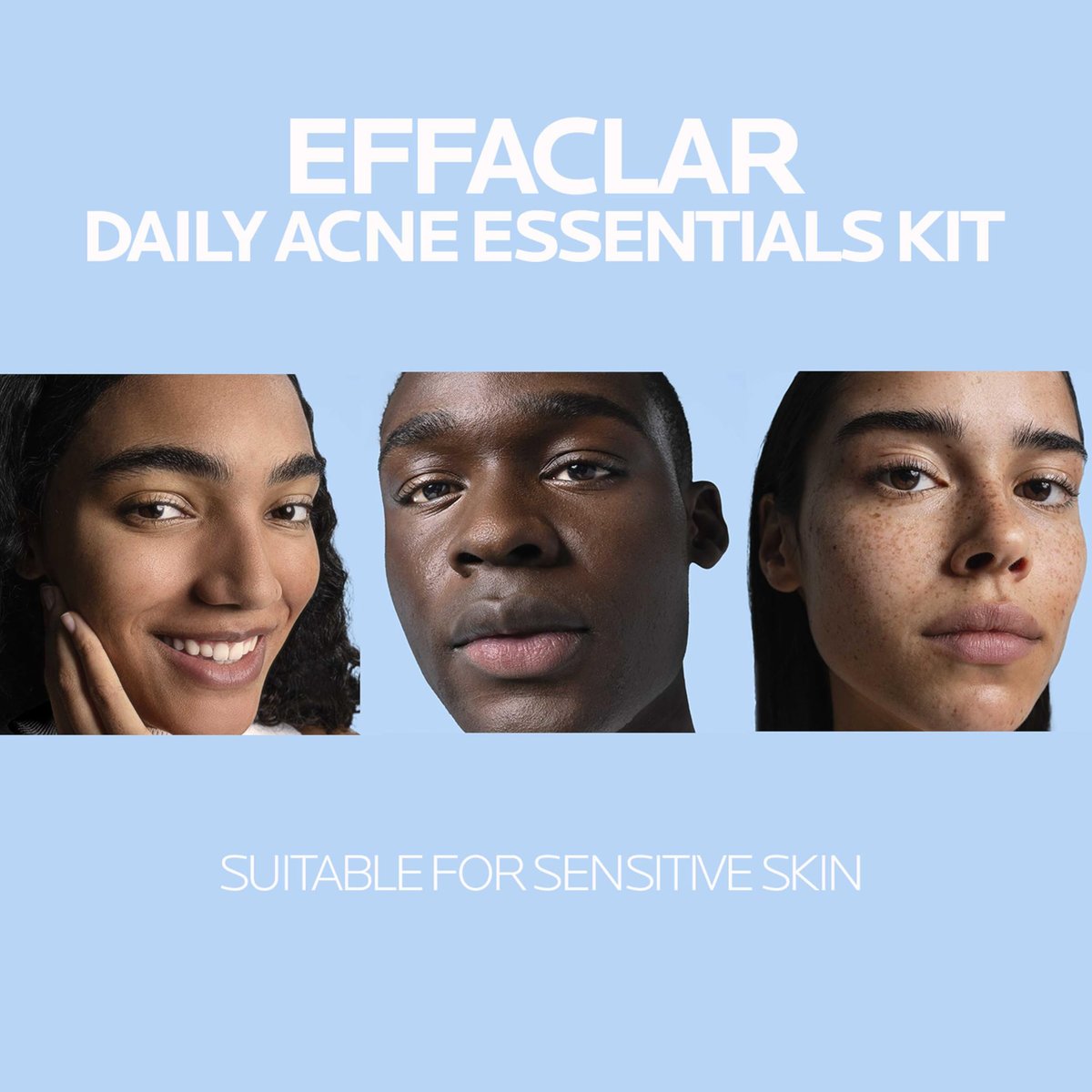 Effaclar Daily Acne Essentials Kit – Salicylic Acid Acne Cleanser, Pore Refining Toner & Matte Face Moisturizer for Oily & Combination Skin, Oil-Free, 2-Month Supply Avelisse