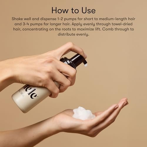 Odele Volumizing Foam Hair Styler – Heat Protection & Added Lift for Straight to Wavy, Fine to Medium Hair – 5 Fl Oz Avelisse