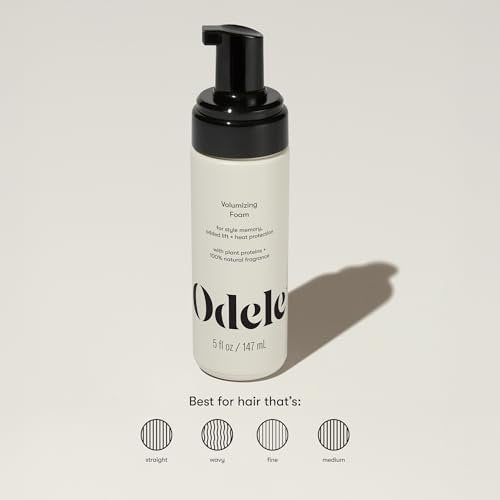 Odele Volumizing Foam Hair Styler – Heat Protection & Added Lift for Straight to Wavy, Fine to Medium Hair – 5 Fl Oz Avelisse