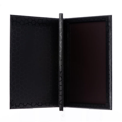 Allwon 2-Layer Book Shaped Magnetic Palette - Large Empty Makeup Storage Box for Eyeshadow, Lipstick, Blush (Black) Avelisse