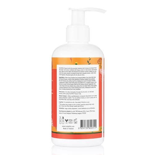 Koji White Kojic Acid & Papaya Body Lotion - Exfoliating, Hydrating Moisturizer for Sun-Damaged Skin, Vegan, Paraben-Free, 8.45 Fl Oz Avelisse