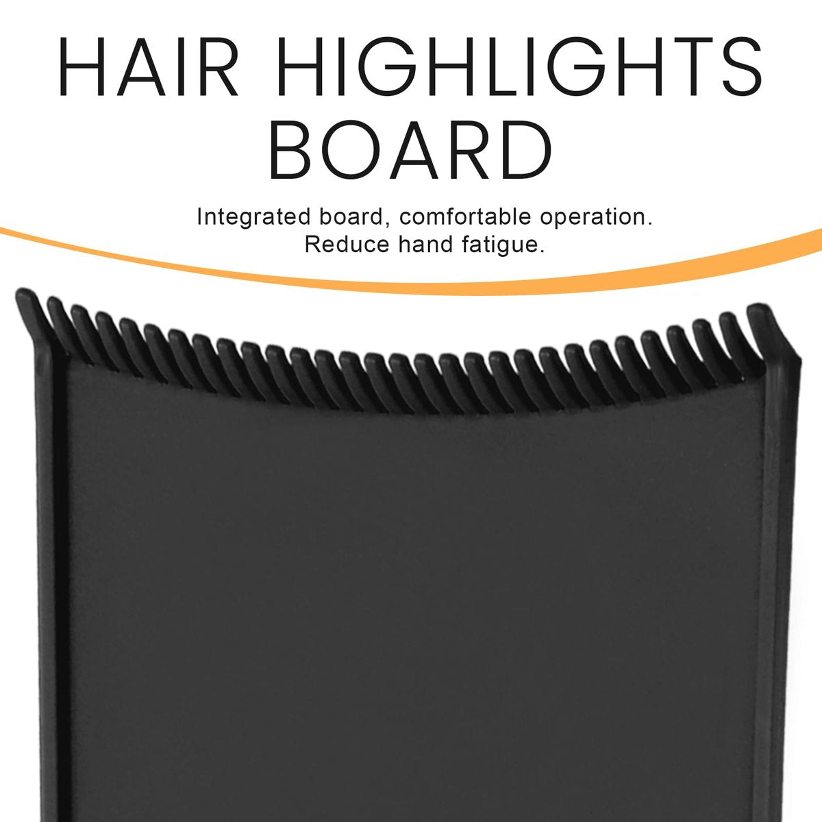 Styquenzer Highlighting Board for Balayage - Hair Coloring Paddle with Teeth for Salon & Home Use - Black - görsel 7