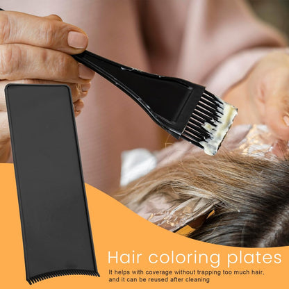 Styquenzer Highlighting Board for Balayage - Hair Coloring Paddle with Teeth for Salon & Home Use - Black