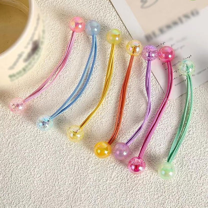 14 Pcs Double Ball Hair Ties Colorful Elastic Ponytail Holders - No Damage Hair Accessories for Women