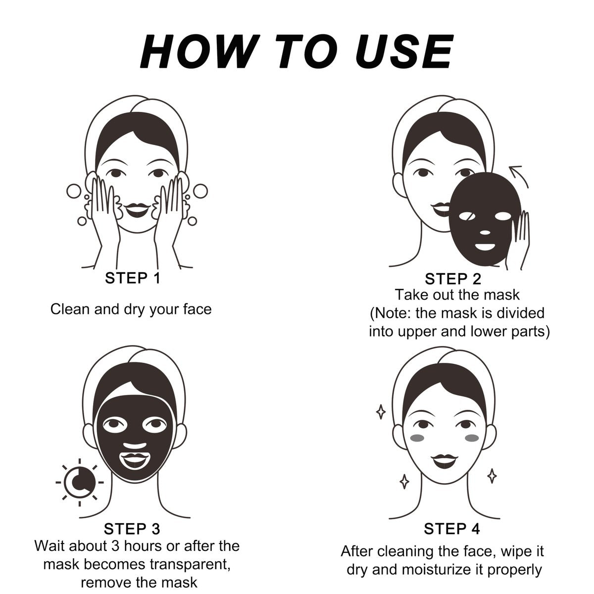 Bukamkom 8pcs Collagen Hydrogel Face Mask – Overnight Hydrating & Soothing Facial Mask for Glowing Skin - görsel 17